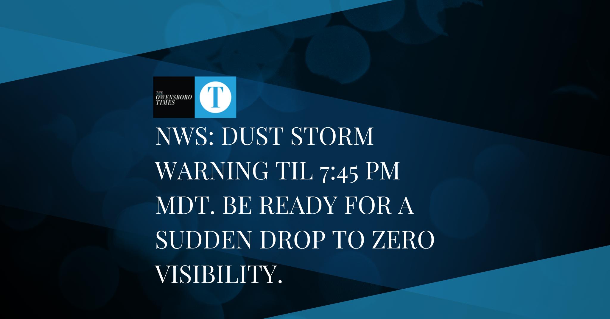 Dust Storm Warning