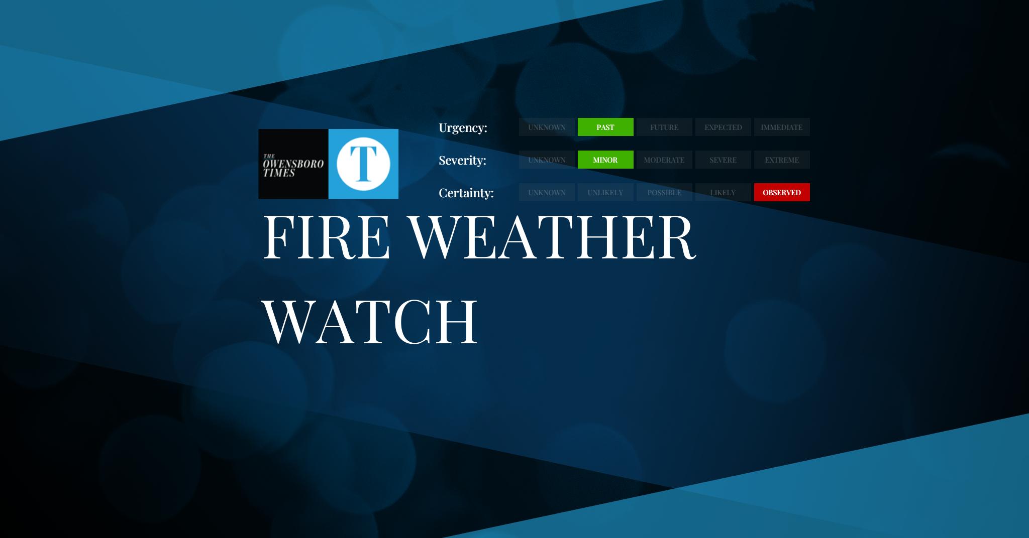 Fire Weather Watch