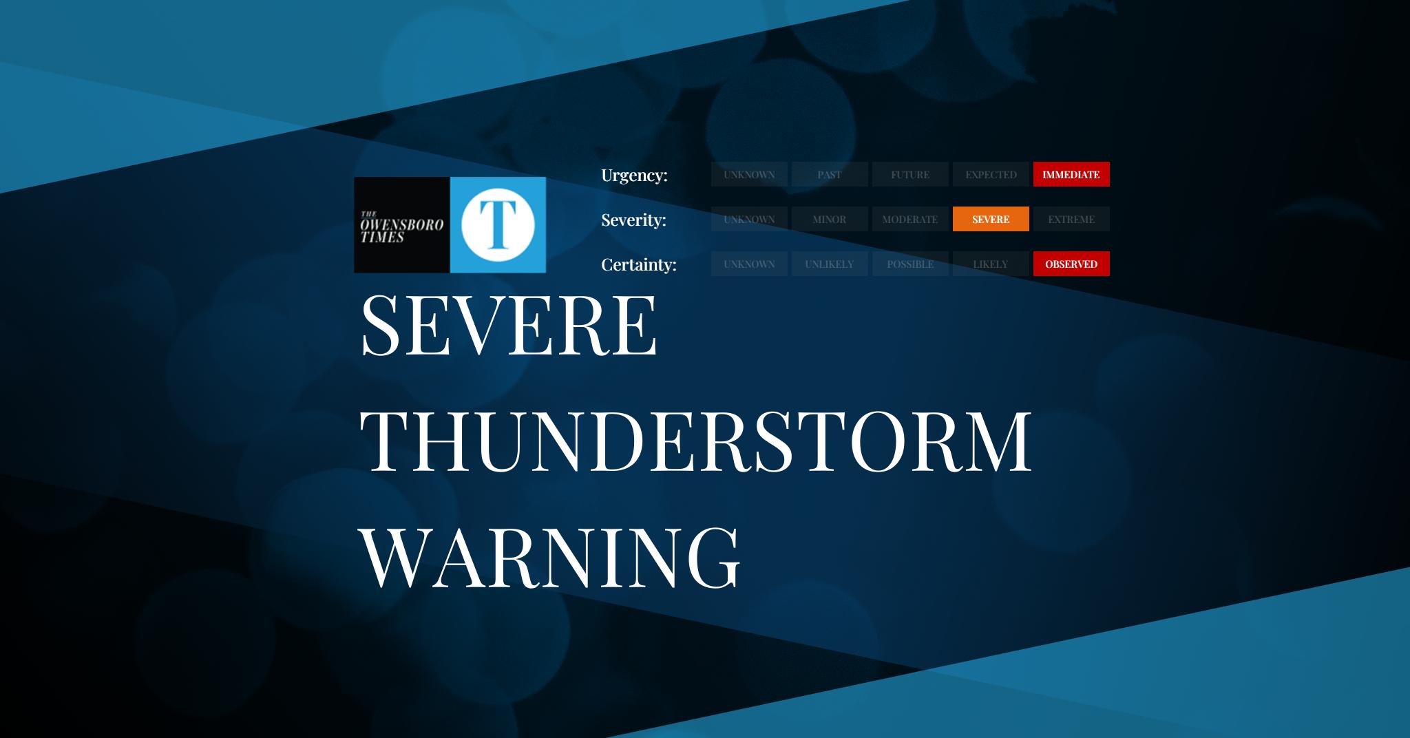 Severe Thunderstorm Warning