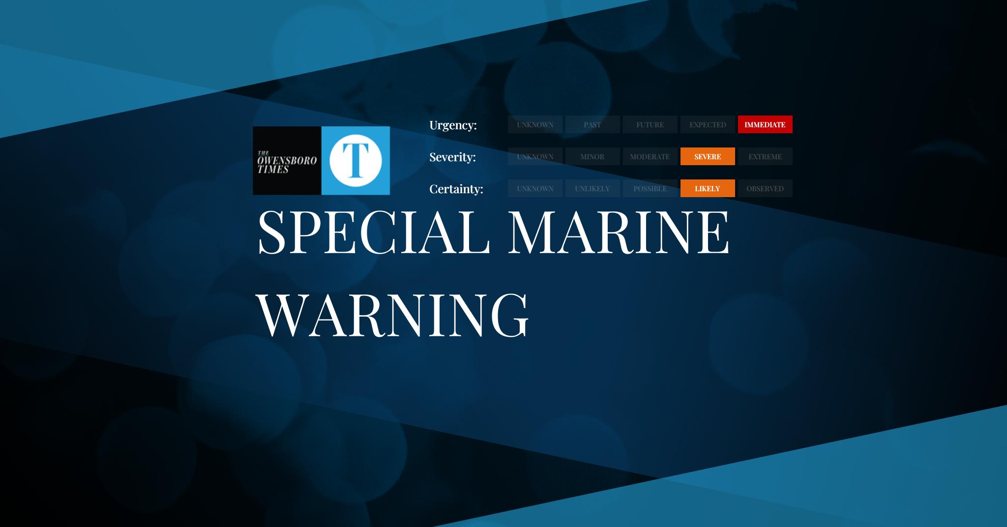 Special Marine Warning