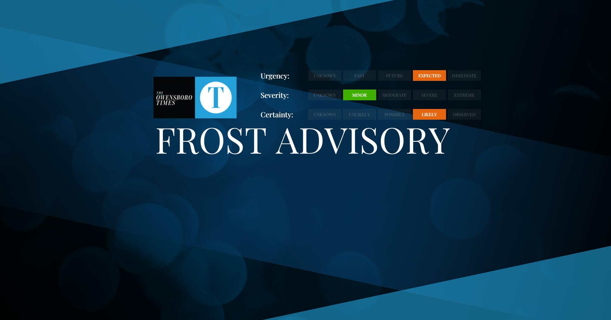 Frost Advisory